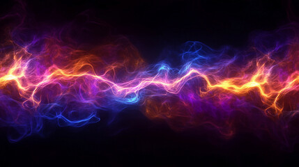 Obraz premiumYou said: Electric smoke. Smoke trail. Abstract background. Background of colored smoke. Neon light. Multicolored gradient