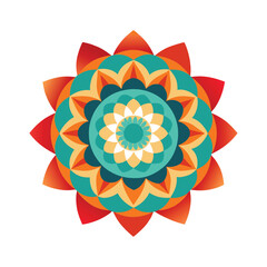 Ornate Indian Mandala Art Vector Intricate Traditional Design Celebrating Cultural Heritage and Sacred Symmetry