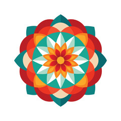 Ornate Indian Mandala Art Vector Intricate Traditional Design Celebrating Cultural Heritage and Sacred Symmetry