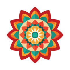 Ornate Indian Mandala Art Vector Intricate Traditional Design Celebrating Cultural Heritage and Sacred Symmetry