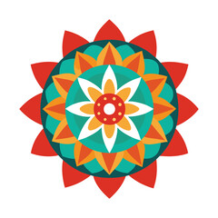 Ornate Indian Mandala Art Vector Intricate Traditional Design Celebrating Cultural Heritage and Sacred Symmetry