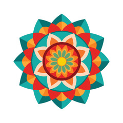 Ornate Indian Mandala Art Vector Intricate Traditional Design Celebrating Cultural Heritage and Sacred Symmetry