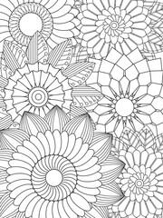 Flowers Coloring Pages For Adules