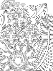 Flowers Coloring Pages For Adules