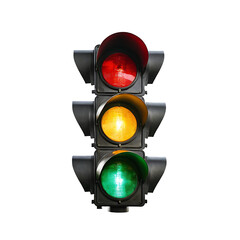 traffic lights isolated on white