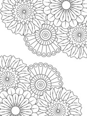 Flowers Coloring Pages For Adules
