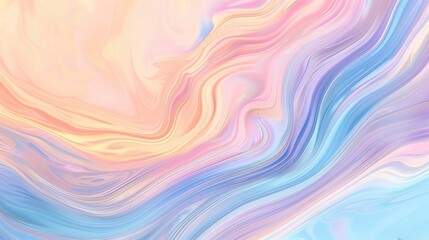 Obraz premium An abstract pastel background with fluid shapes in light pink, baby blue, and lavender