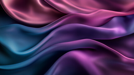 Fototapeta premium Texture of flowing fabric in vibrant pink and blue shades