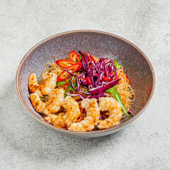 Stir-fried shrimp with vermicelli