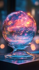 Crystal ball with cosmic reflections