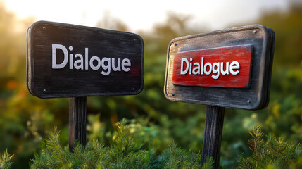 Two-Way Communication Concept with Dialogue Signs in Natural Setting