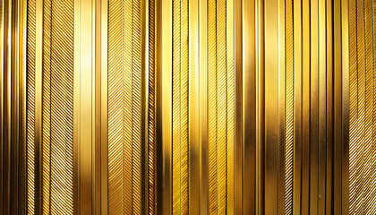金のストライプ。カッコいい金の背景。テクスチャー素材。Gold stripes. Cool gold background. Texture material.