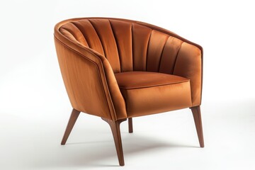 Alone chair on white background