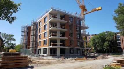 Apartment Complex Construction Site