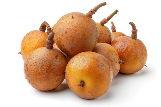 Fresh langsat fruit with sweet and sour flavor endemic to Southeast Asia