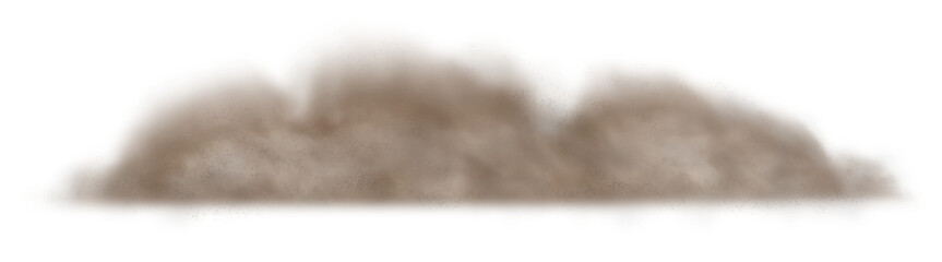 Smog cloud, fog over ground. PNG. Pollution illustration. Transition.