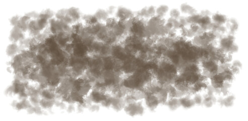 Area filled with small clouds of dust, pollution, and desert storms. Isolated dust. PNG. Pollution illustration.