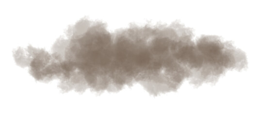 Powder pollution on transparent background. Dust cloud.