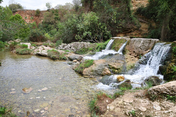 The Gorgo de la Escalera waterfall in Anna town