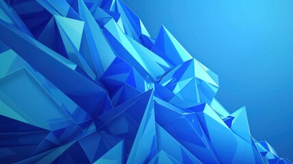 Obraz premium Abstract Blue Crystal Background