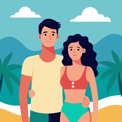 couple on beach