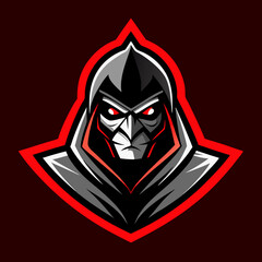 portrait of a person gaming mascot logo