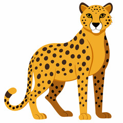 leopard cartoon isolated