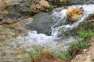 The Gorgo de la Escalera waterfall in Anna town