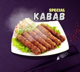 Special Kabab: Savor the Rich Flavors and Irresistible Taste of Perfectly Grilled Delights!