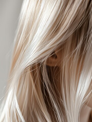Naklejka premium Beautiful Girl Portrait with Make Up and Beautiful Hair 