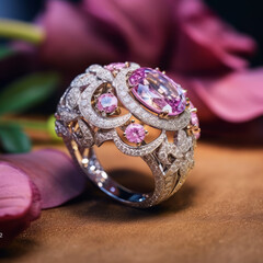 elegant , enchanting and uniquely crafted ring. extraordinary masterpiece that transcends ordinary jewellery