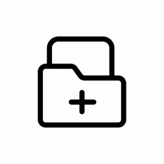add folder file icon sign vector