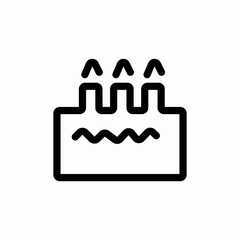birthday cake icon sign vector