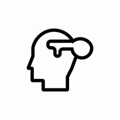 head lock icon sign vector