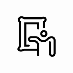 museum show icon sign vector