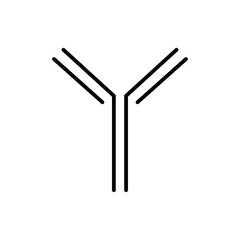 Antibody icon logo sign set vector outline