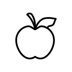 Apple icon logo sign set vector outline