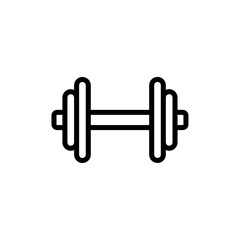 barbell icon logo sign set vector outline