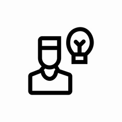 user idea icon sign vector