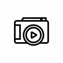 video camera icon sign vector