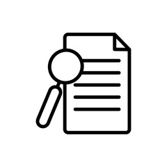 Case studies icon logo sign set vector outline