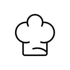 Chef hat icon logo sign set vector outline
