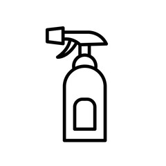 Cleaning spray icon logo sign set vector outline