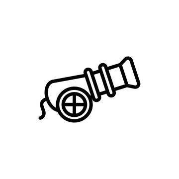 recommend clip art: Cannon icon logo sign set vector outline