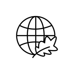 Environment icon logo sign set vector outline