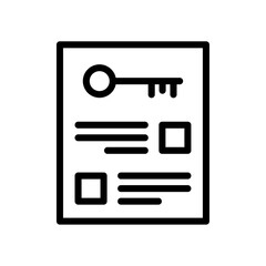 Key takeaway icon logo sign set vector outline