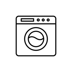 Laundry icon logo sign set vector outline