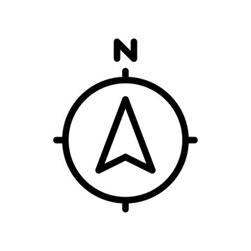 recommend clip art: North icon logo sign set vector outline