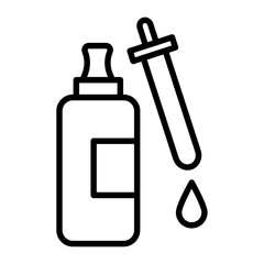 Serum icon logo sign set vector outline