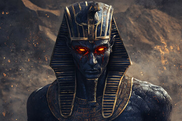 Egyptian deity. Demon Pharaoh